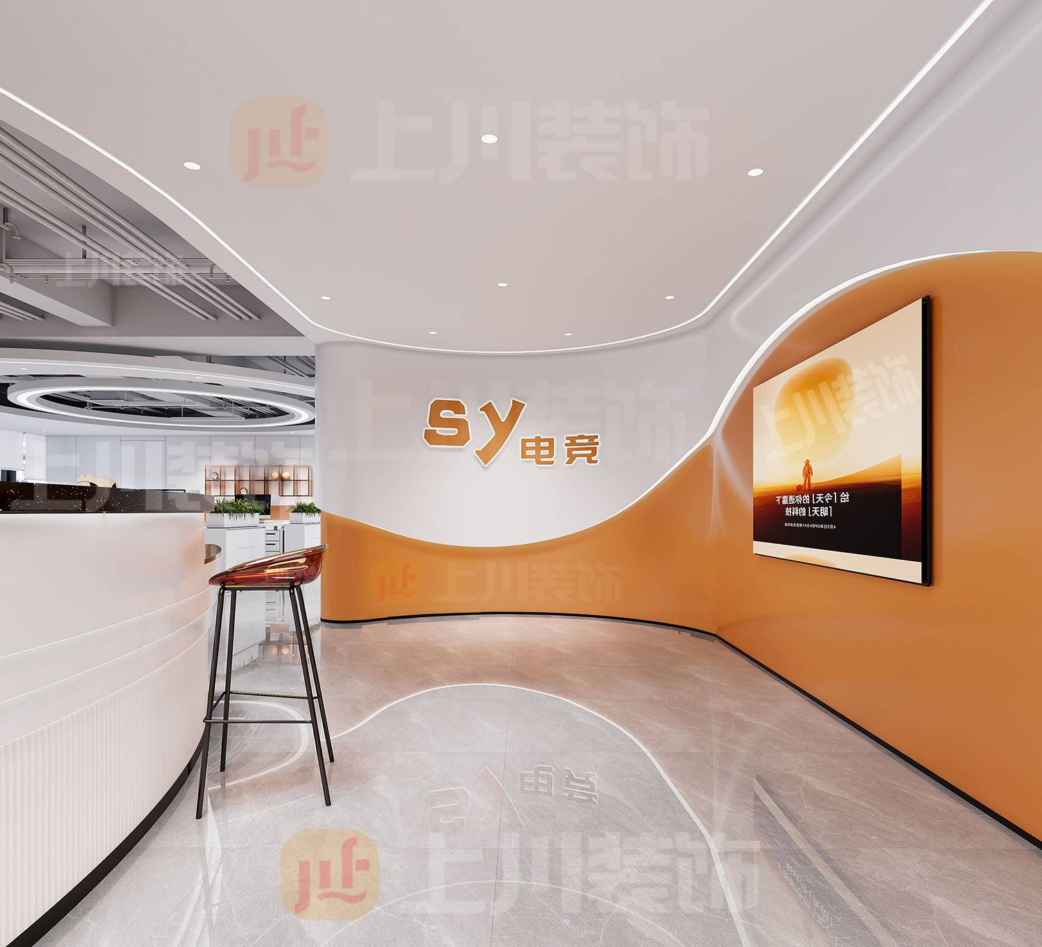 佛山市順德區(qū)600方辦公室裝修設計